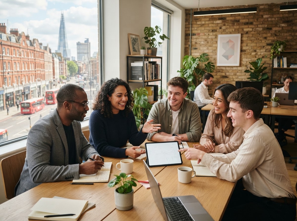 Domobox team reviewing AI-generated portfolio analysis and risk reports